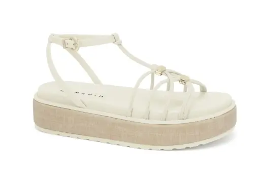 Ramarim Sandalia Off White Coconut 25-43202